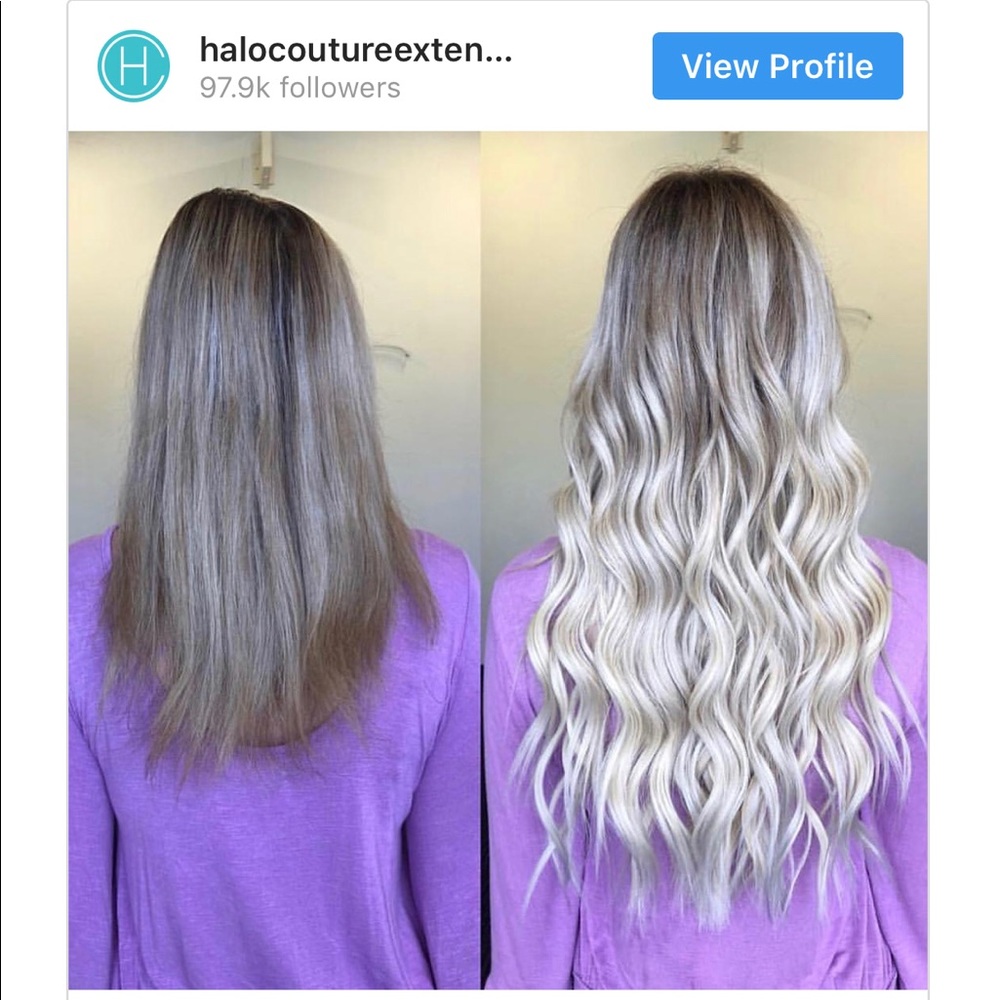 NWT HALOCOUTURE 16” - Color: #613 Platinum